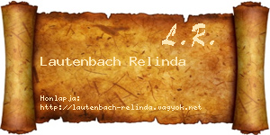 Lautenbach Relinda névjegykártya
